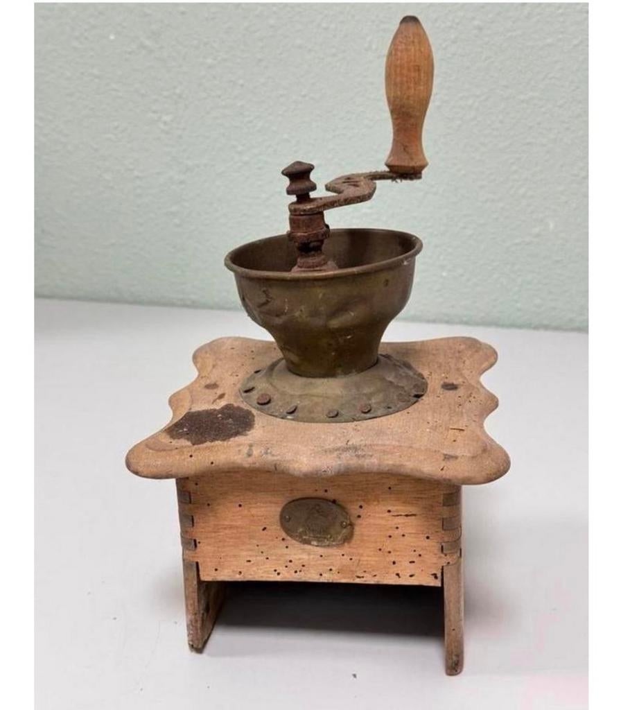 Moulin à café ancien moulin à café manuel en bois antique, Enlèvement ou Envoi