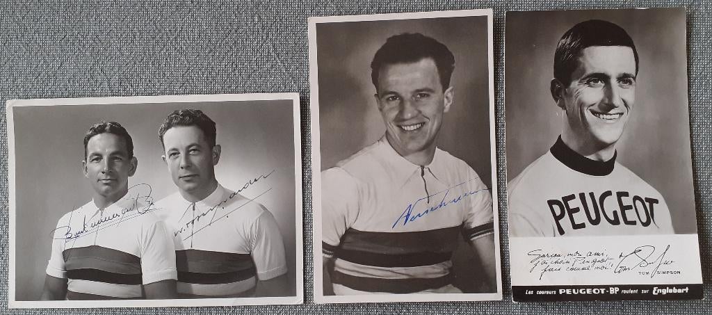 Getekende wielerfoto's, Ophalen of Verzenden, Zo goed als nieuw