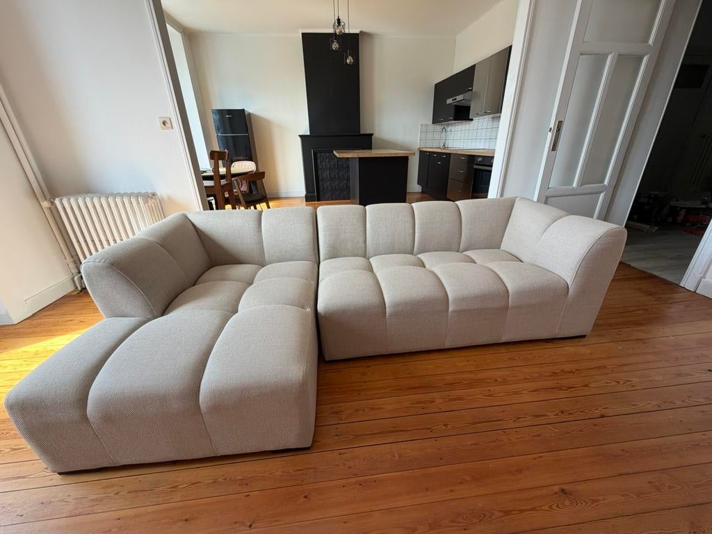 Canapé tissus, Maison & Meubles, Canapés | Coins salons complets, Enlèvement, Comme neuf