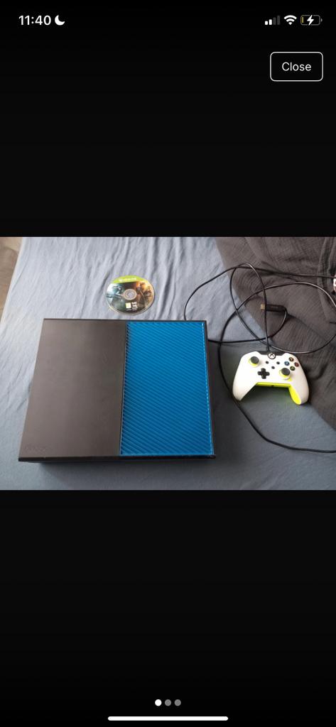 Xbox One + Controller + Halo 5 (DVD) — Werkt Perfect!, Games en Spelcomputers, Ophalen, Xbox One, Zo goed als nieuw, Met 1 controller