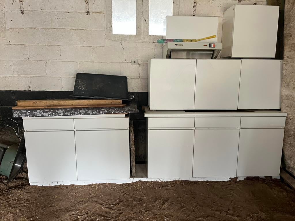 Keukenmeubilair, Ophalen, Gebruikt, Overige materialen, Wit