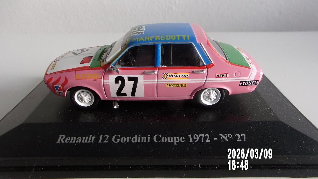 RENAULT 12 GORDINI COUPE 72 #27.ELIGOR 1/43 COMME NEW, Enlèvement ou Envoi, Comme neuf, Voiture, Autres marques
