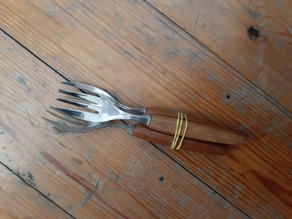 vorkjes met houten handvat en kaas- of broodplankjes, Ophalen of Verzenden, Nieuw