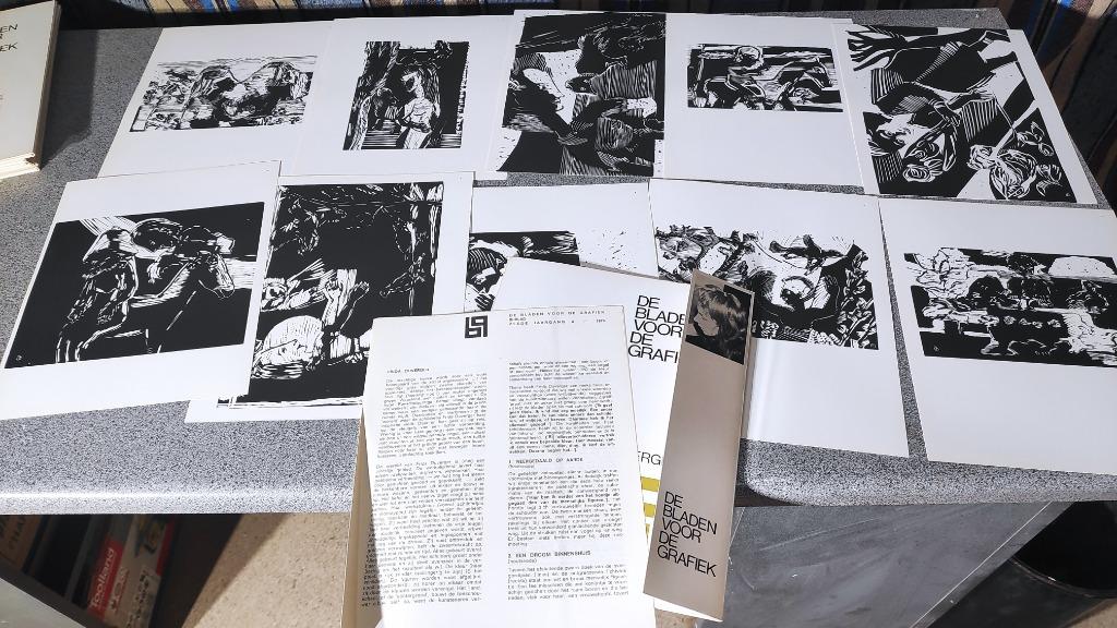 De bladen voor de grafiek Frida Duverger, Ophalen of Verzenden