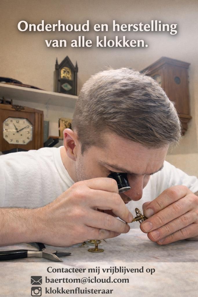Klokken en horloges herstellen en onderhouden, Antiek en Kunst, Ophalen of Verzenden