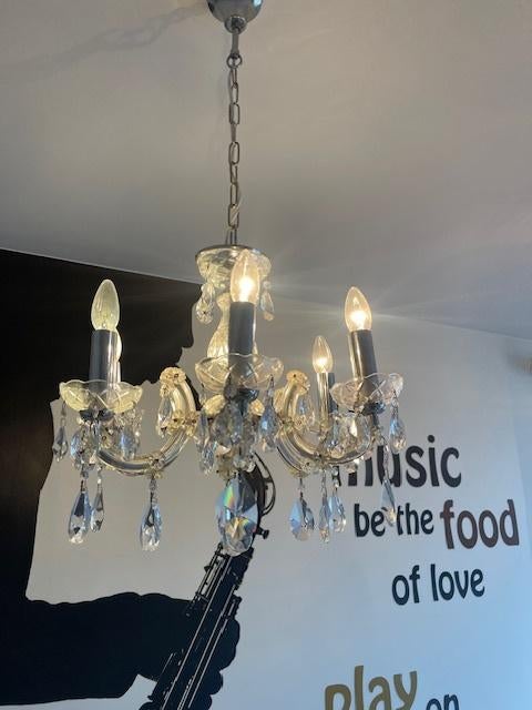 2 kristallen Lusters, Ophalen, Gebruikt, Glas