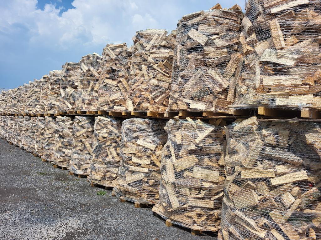 VOORJAARSACTIE!  Droog brandhout op gewikkelde pallet, Tuin en Terras, Verzenden, Beukenhout, Blokken