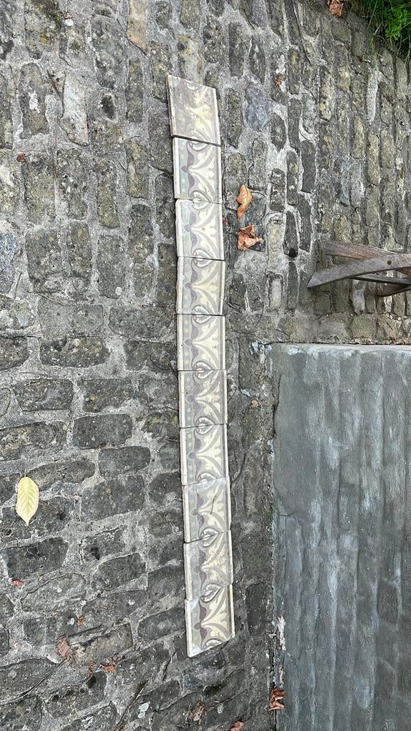 Vintage restje tegels, Doe-het-zelf en Bouw, Ophalen, Gebruikt, Keramiek, Minder dan 20 cm