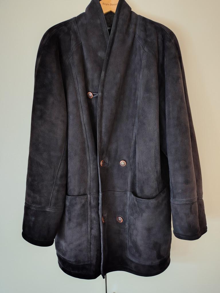 Jas heren omgekeerd schaap, Kleding | Heren, Jassen | Winter, Ophalen, Gedragen, Maat 52/54 (L), Blauw