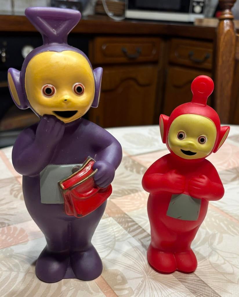 2 harde Teletubbies 20/16 cm jaren ‘90., Enlèvement ou Envoi, Utilisé