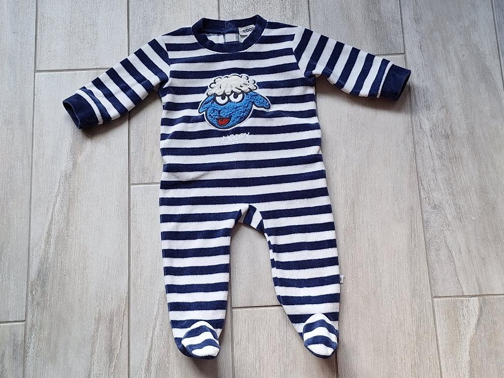 ★ M62 - Woody pyjama thema schaap, Kinderen en Baby's, Babykleding | Maat 62, Nacht- of Onderkleding, Ophalen of Verzenden, Zo goed als nieuw