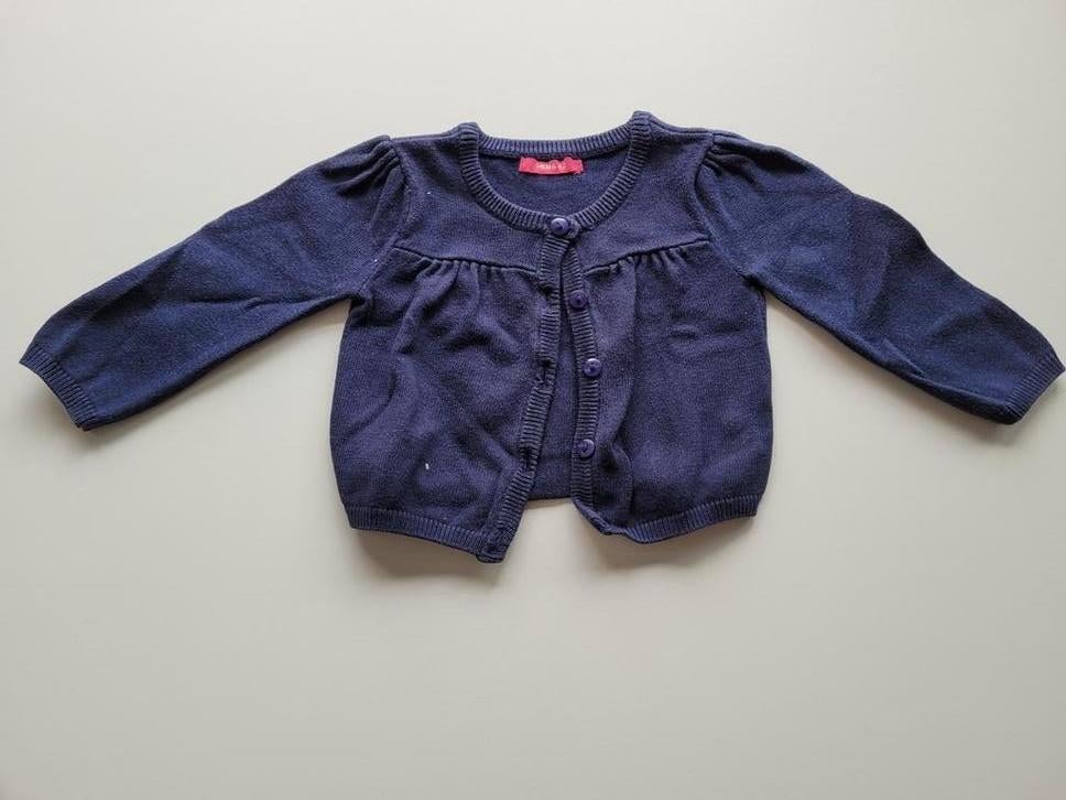 Donkerblauw truitje maat 62, Kinderen en Baby's, Babykleding | Maat 62, Ophalen, Gebruikt, Hema, Truitje of Vestje