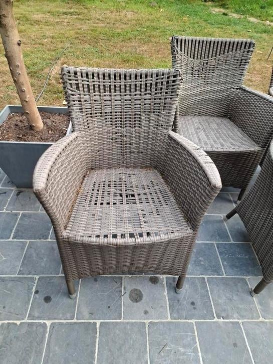 6 chaises de jardin gratuites, Jardin & Terrasse, Enlèvement, Utilisé