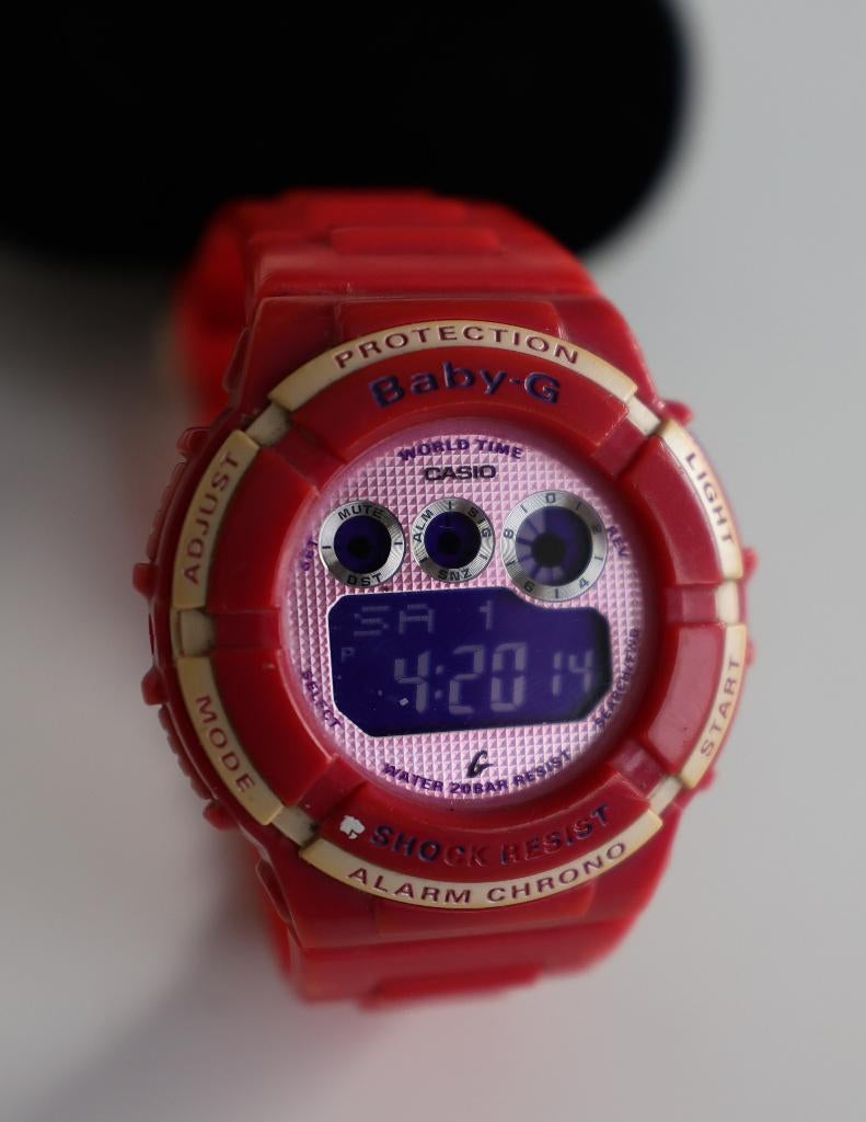 unisex horloge BABY-G rood-roze, Bijoux, Sacs & Beauté, Montres | Femmes, Montre-bracelet, Autres marques, Synthétique, Utilisé