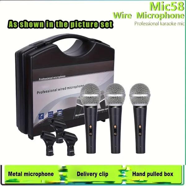 3x micro model shure SM58s met koffer, Muziek en Instrumenten, Microfoons, Ophalen of Verzenden, Nieuw, Zangmicrofoon