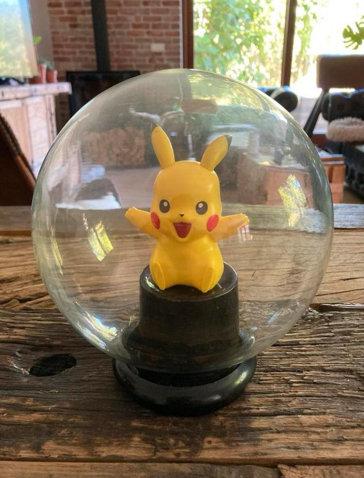 Glazen bol met Pikachu - Pokémon - Nintendo Glazen stolp, Ophalen of Verzenden