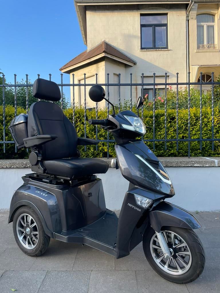 Scootmobiel 25 km/h Nipponia 2 Fast elektrische scooter, Ophalen of Verzenden, Inklapbaar, Zo goed als nieuw, Elektrische rolstoel