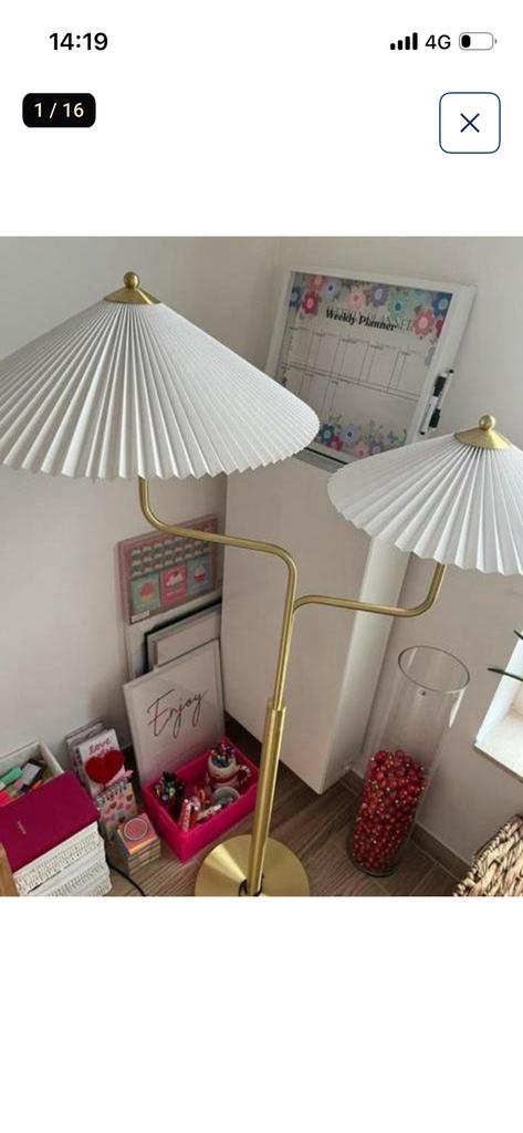 Lampe laiton sans abat jour, Enlèvement, Comme neuf