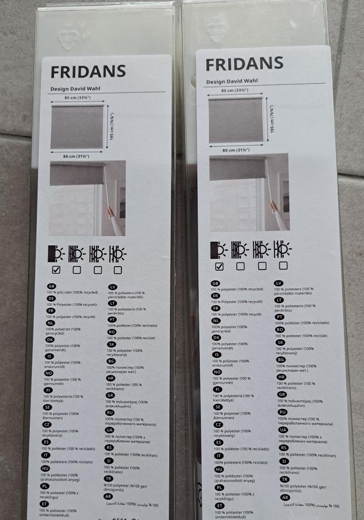 2 X Rolgordijn verduisterend, Ophalen, Nieuw, 50 tot 100 cm, Grijs