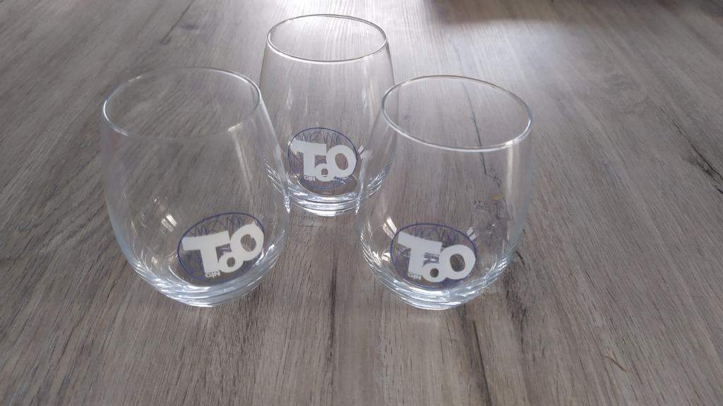 3 verres à Gin - H:11 cm - D:9 cm, Enlèvement