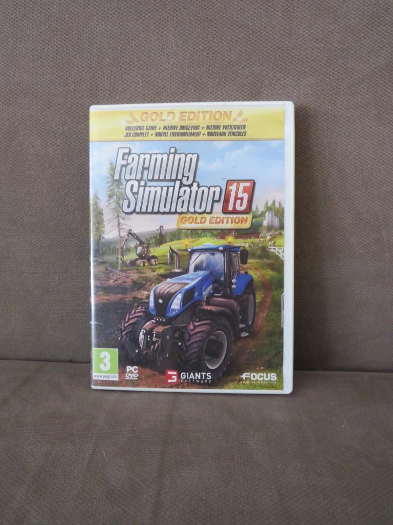 Farming simulator 15 Gold Edition, Games en Spelcomputers, Games | Pc, Zo goed als nieuw, Simulatie, 1 speler, Vanaf 3 jaar, Online