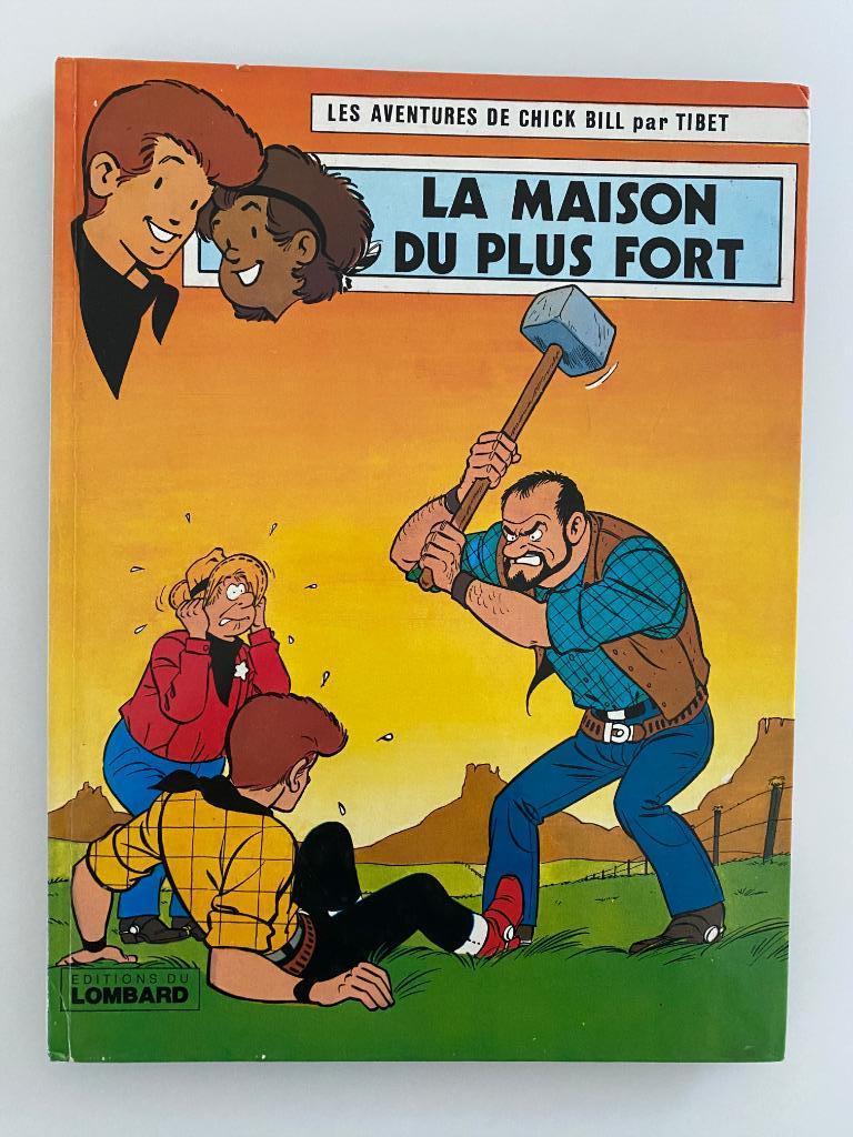 Tibet Chick Bill La maison du plus fort 1980 1ère en couleur, Tibet, Enlèvement ou Envoi, Une BD, Utilisé