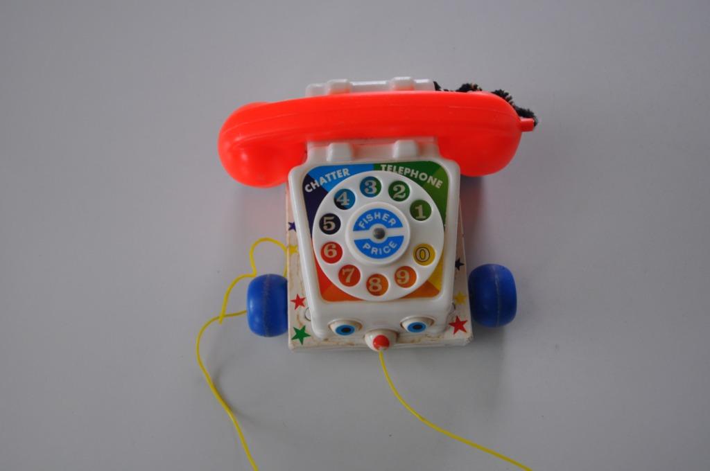 Fisher-Price  speel telefoon, Enlèvement ou Envoi, Utilisé, Jouet à Pousser ou Tirer