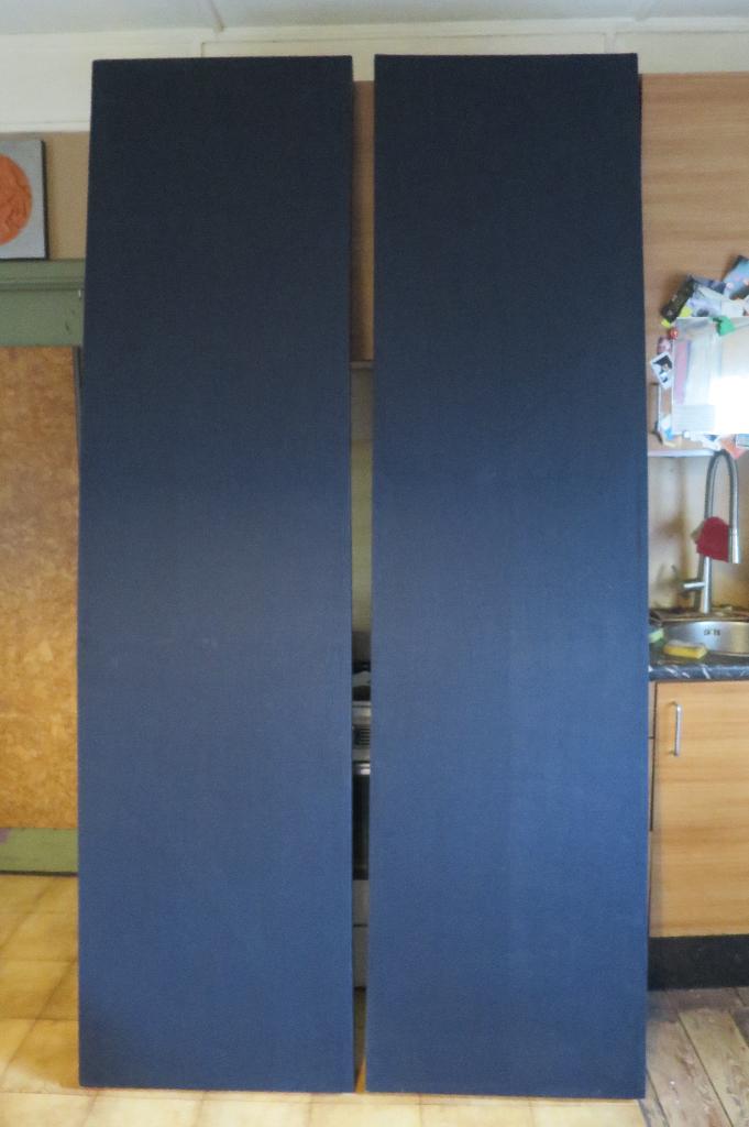 4 akoestische panelen zwart 10cm rotswol muziekstudio, TV, Hi-fi & Vidéo, Enlèvement, Comme neuf