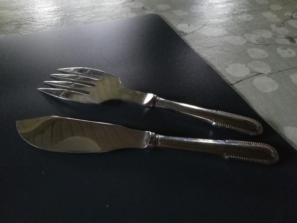 Guy Degrenne bestek voor het snijden van vis, Antiek en Kunst, Ophalen