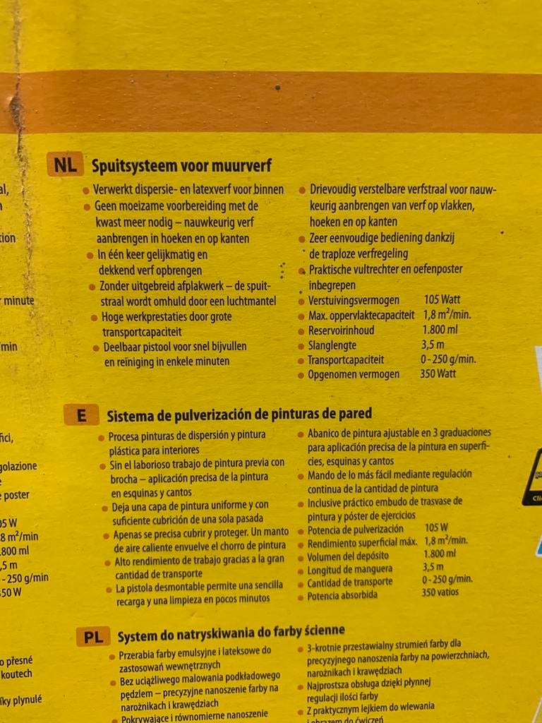 Wagner verfspuitsysteem, Ophalen