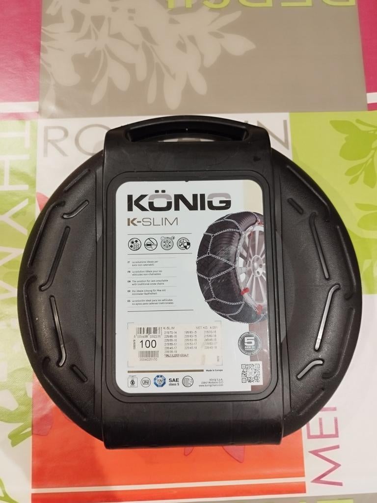 Chaîne à neige könig jamais utilisé, Autos : Divers, Chaînes, Enlèvement