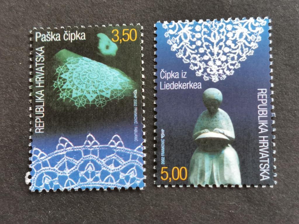 Croatie 2002 - dentelle - édition conjointe avec la Belgique, Enlèvement ou Envoi, Yougoslavie, Non oblitéré