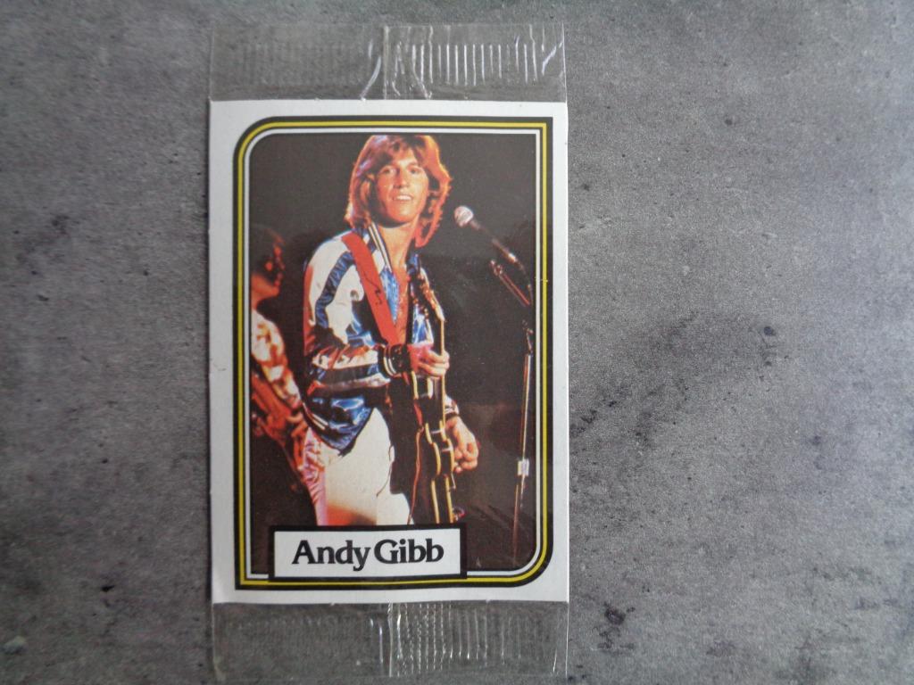 Pochette scellée MONTY GUM CARD ! ANDY GIBB 1978, Envoi, Neuf