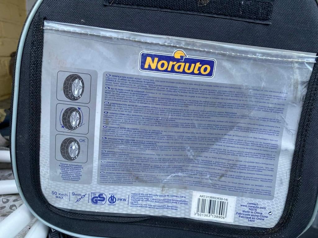 chaînes à neige Norauto 17 et 18 pouces, Enlèvement, Utilisé