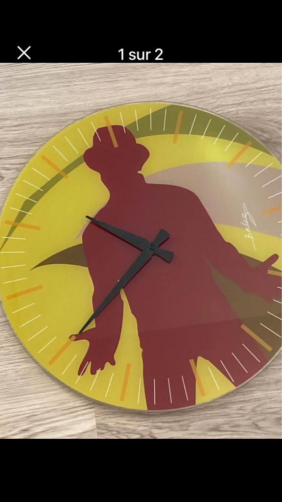 Glazen klok 43 cm/ Goede staat/ Waarde: €40, Huis en Inrichting, Ophalen, Zo goed als nieuw