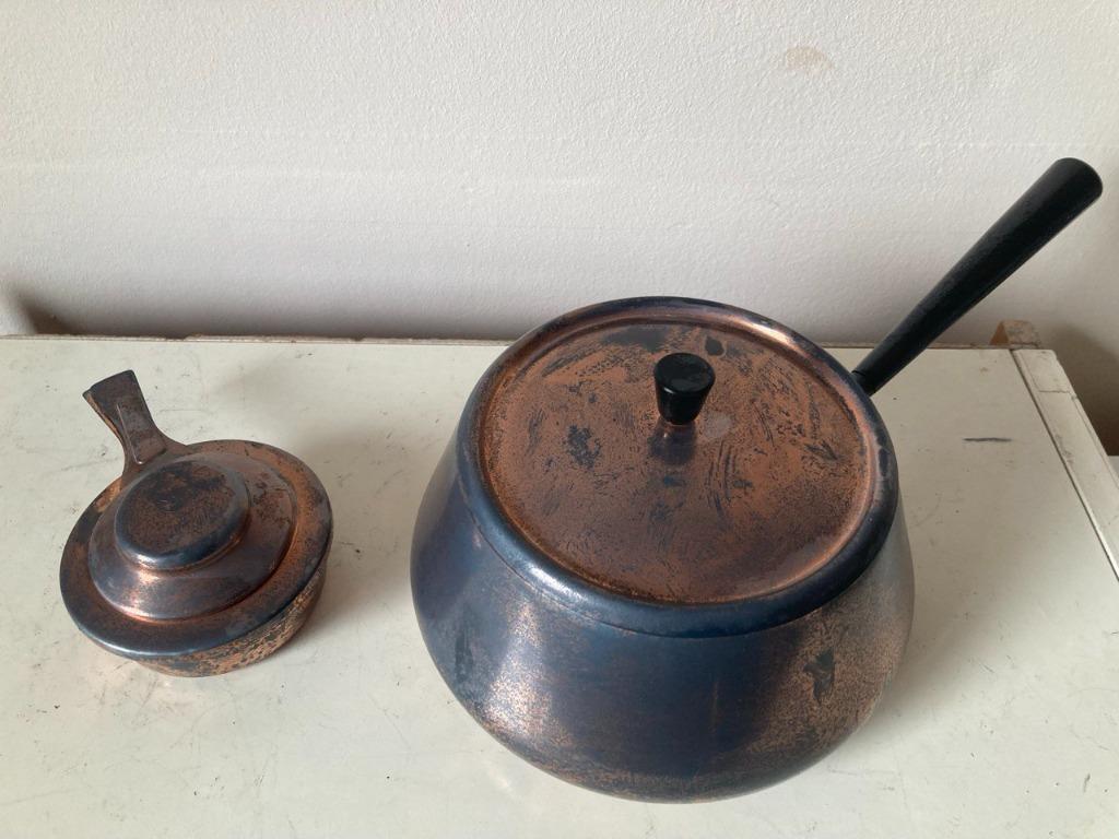 Zwitsers kaasfonduestel in koper, Ophalen, Gebruikt, Overige materialen, Overige typen