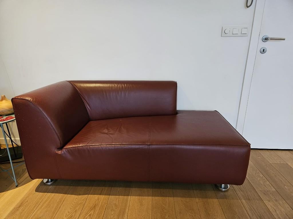 Chaise longue Bordeaux, Maison & Meubles, 75 à 100 cm, Moins de 150 cm, Banc droit, Une personne