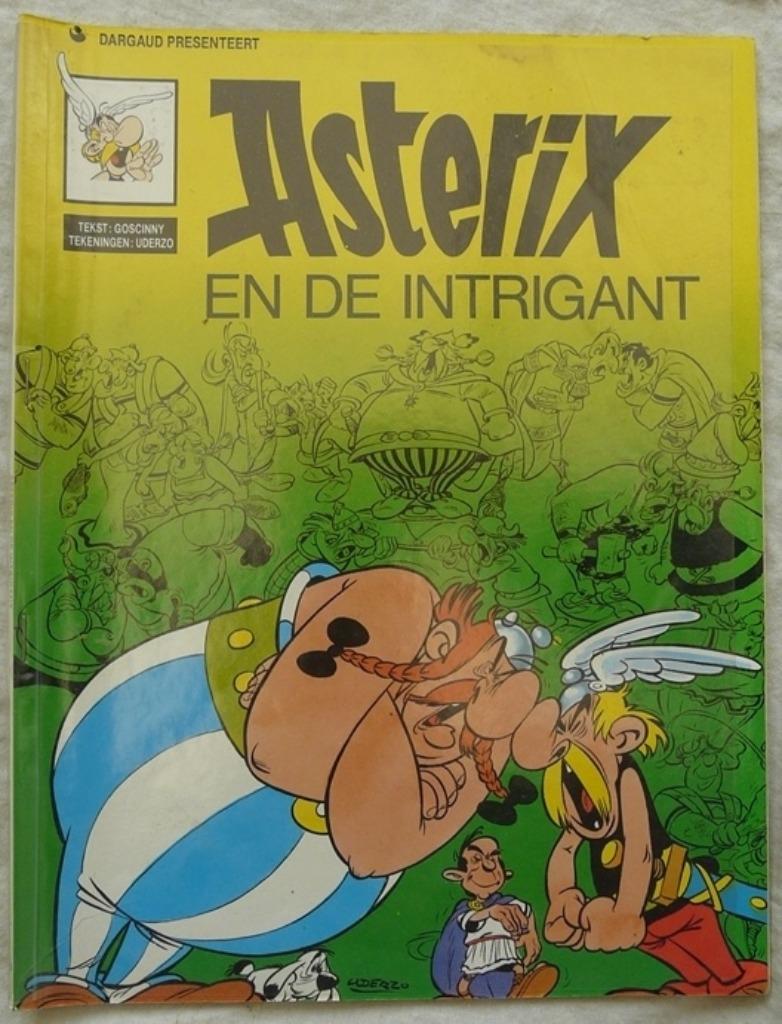 Strip Boek, Asterix, En De Intrigant, Nr. 13, Dargaud, 1991., Gelezen, Eén stripboek, Ophalen of Verzenden, Goscinny - Uderzo