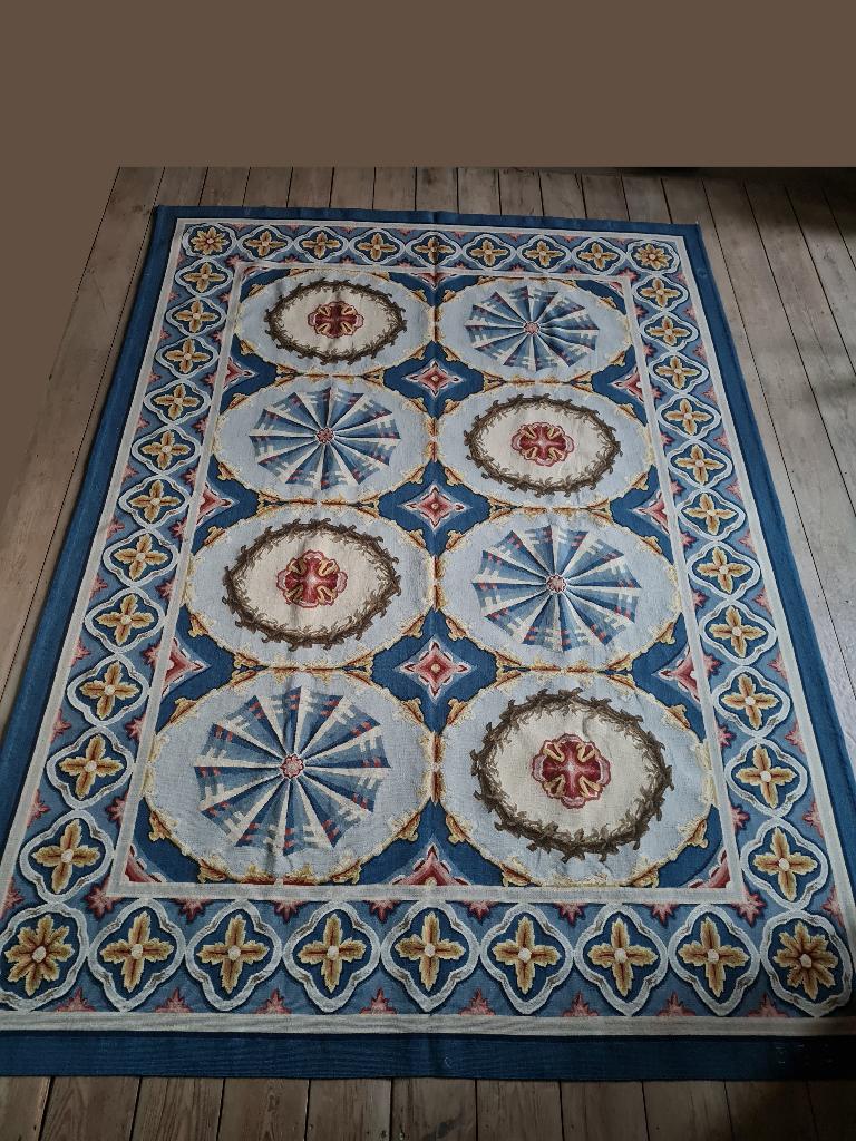 Authentiek Aubusson handgeknoopt tapijt R. Adam style, Antiek en Kunst, Antiek | Tapijten, Tafelkleden en Textiel, Ophalen