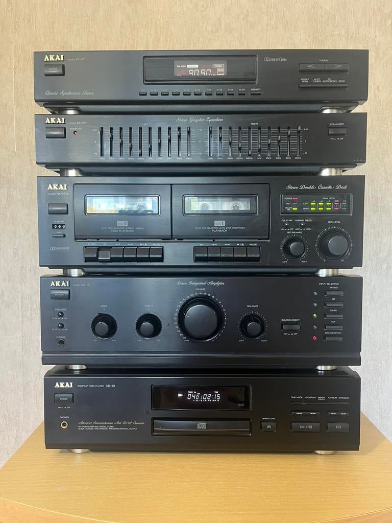 Set akai, Audio, Tv en Foto, Stereoketens, Ophalen, Zo goed als nieuw, Akai