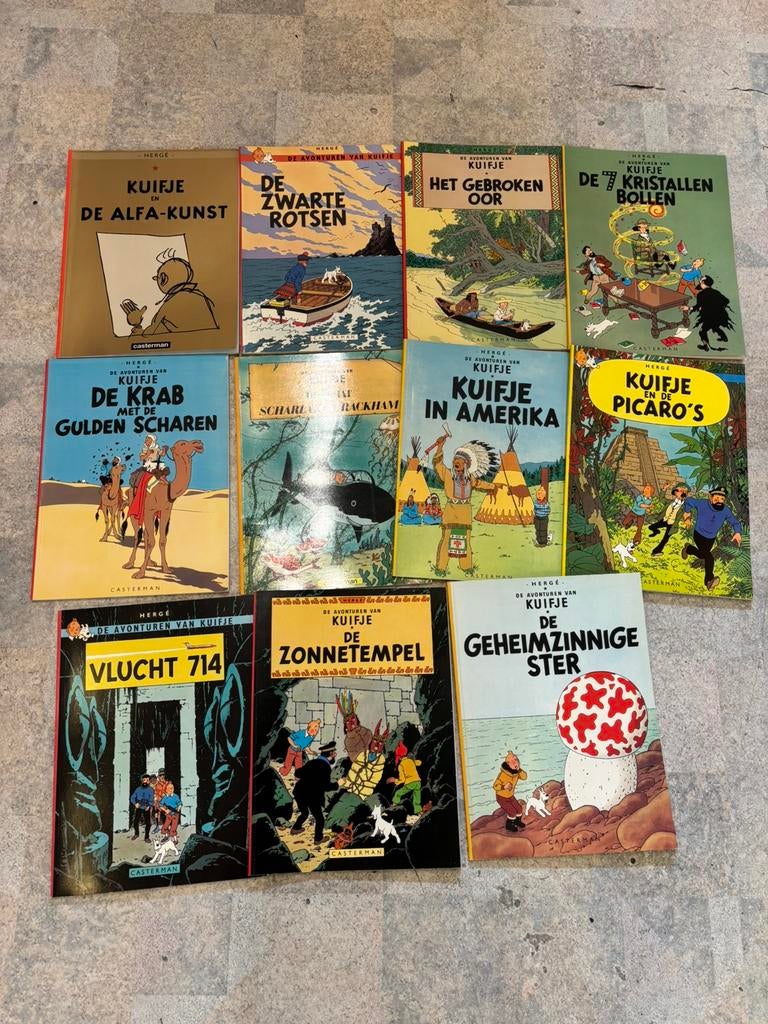 Lot 11 mooie strips stripboeken kuifje tintin herge, Boeken, Stripverhalen, Ophalen of Verzenden, Zo goed als nieuw