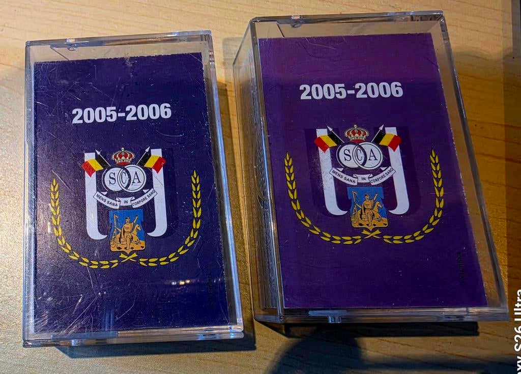 2 kaartspelen rsc anderlecht, Ophalen of Verzenden, Nieuw, Speelkaart(en)