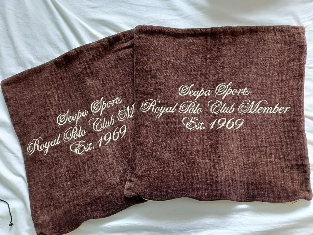 2 kussenhoezen van scapa sports volledig nieuw, Maison & Meubles, Enlèvement ou Envoi