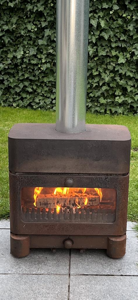 Gietijzeren buitenkachel, Tuin en Terras, Ophalen