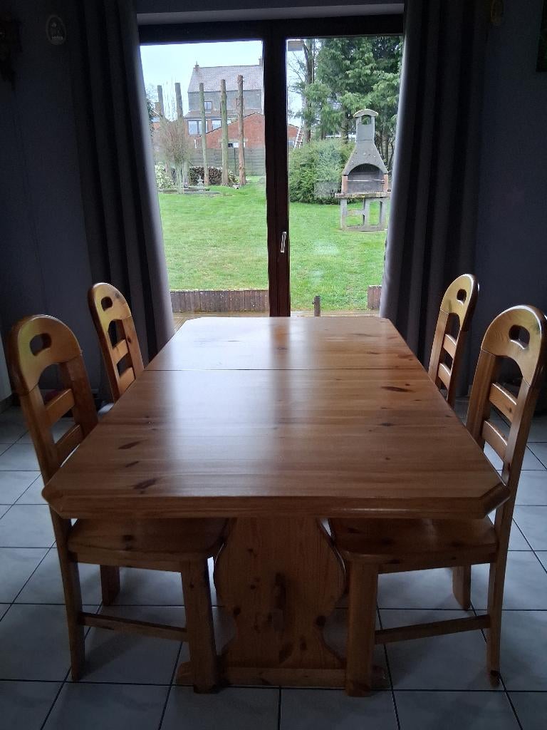 table et chaises salle à manger, Maison & Meubles, Quatre personnes, 150 à 200 cm, Enlèvement, Utilisé