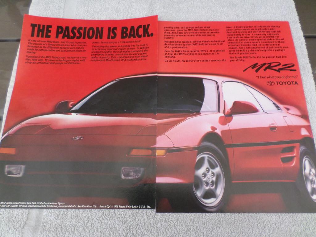 Toyota MR2 Advertentie, Ophalen of Verzenden, Toyota