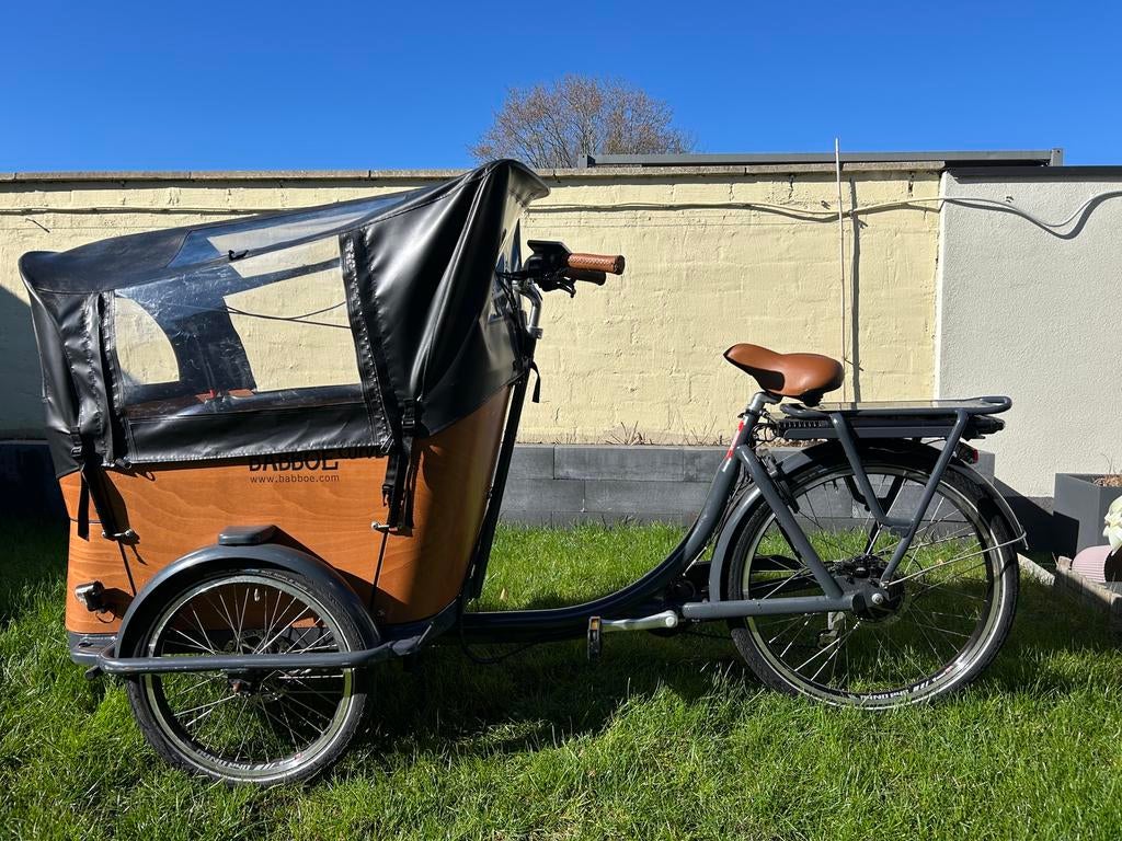 Babboe Curve-E elektrische bakfiets (2021) – slechts 1110 km, Fietsen en Brommers, Fietsen | Bakfietsen, 4 kinderen of meer, Gebruikt