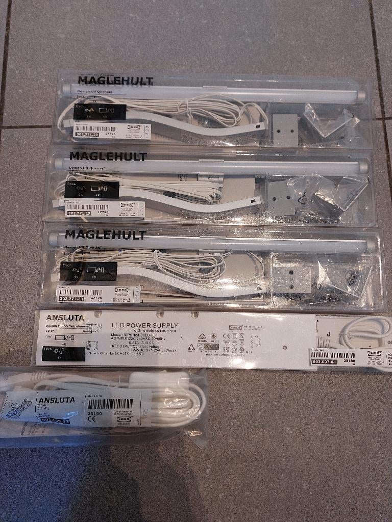 Lamp Ikea Maglehult (3x) + Ansluta Power supply     µ1s, Electroménager, Pièces & Accessoires, Enlèvement