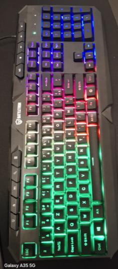 RGB gaming toetsenbord, Computers en Software, Toetsenborden, Ophalen, Gaming toetsenbord, Azerty, Zo goed als nieuw