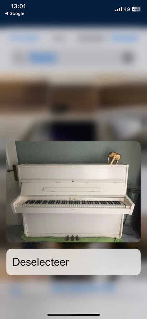 Piano wit oefenpiano, Ophalen, Wit, Piano